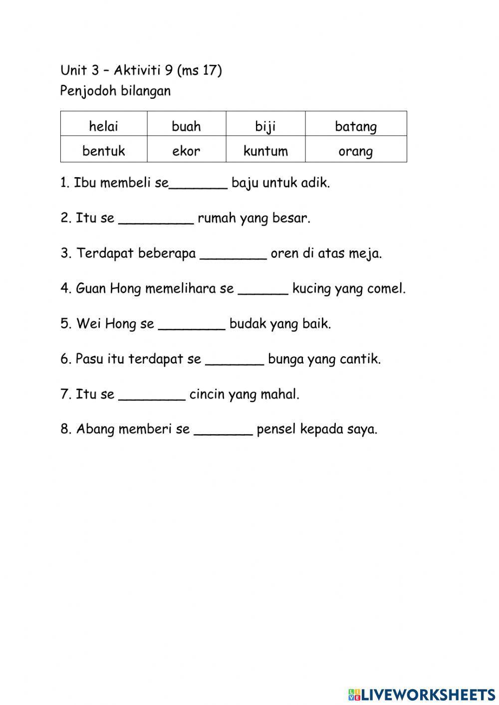Unit 3 akt 9 ms 17 Penjodoh Bilangan