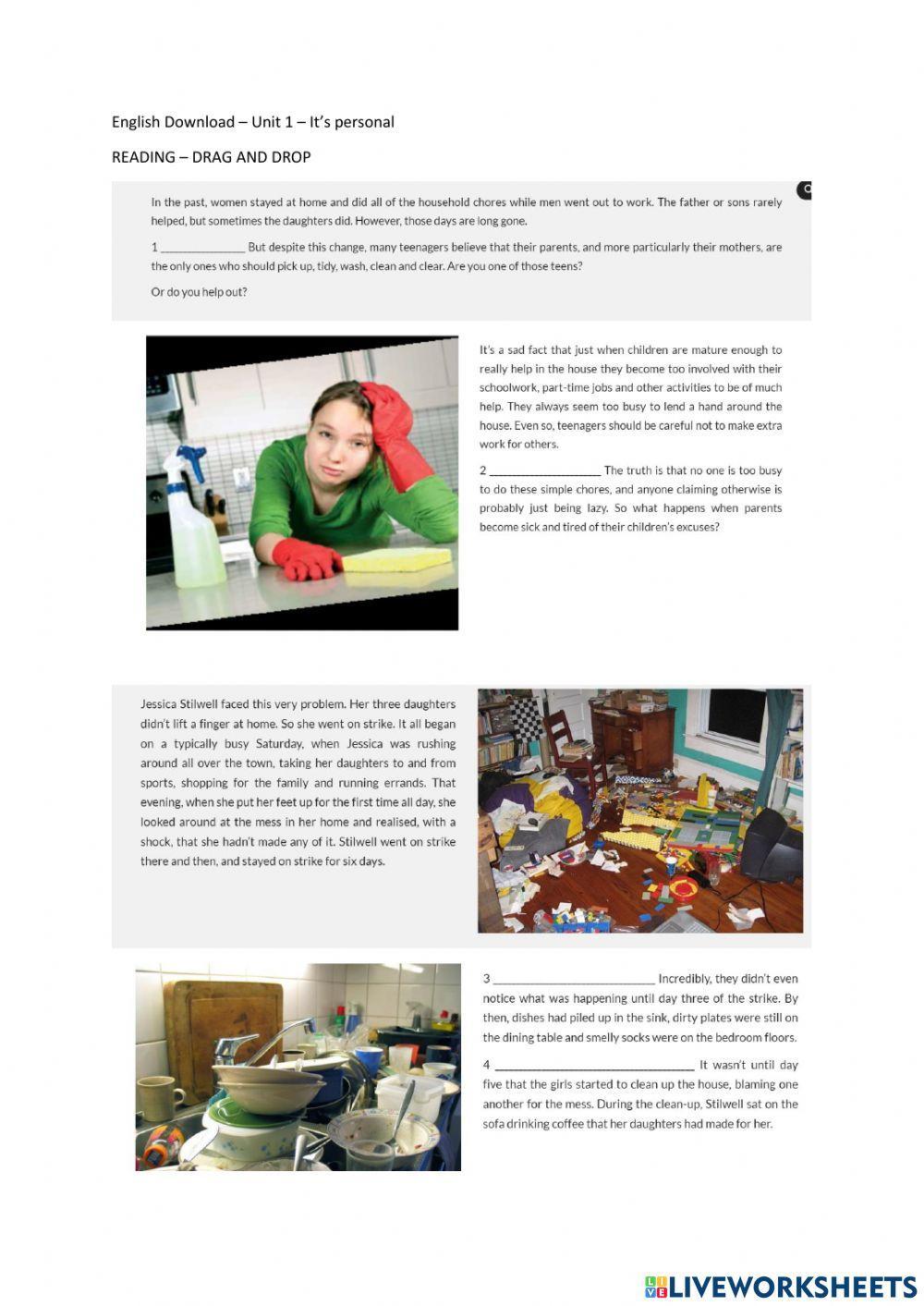 English Download – Unit 1 – It’s personal