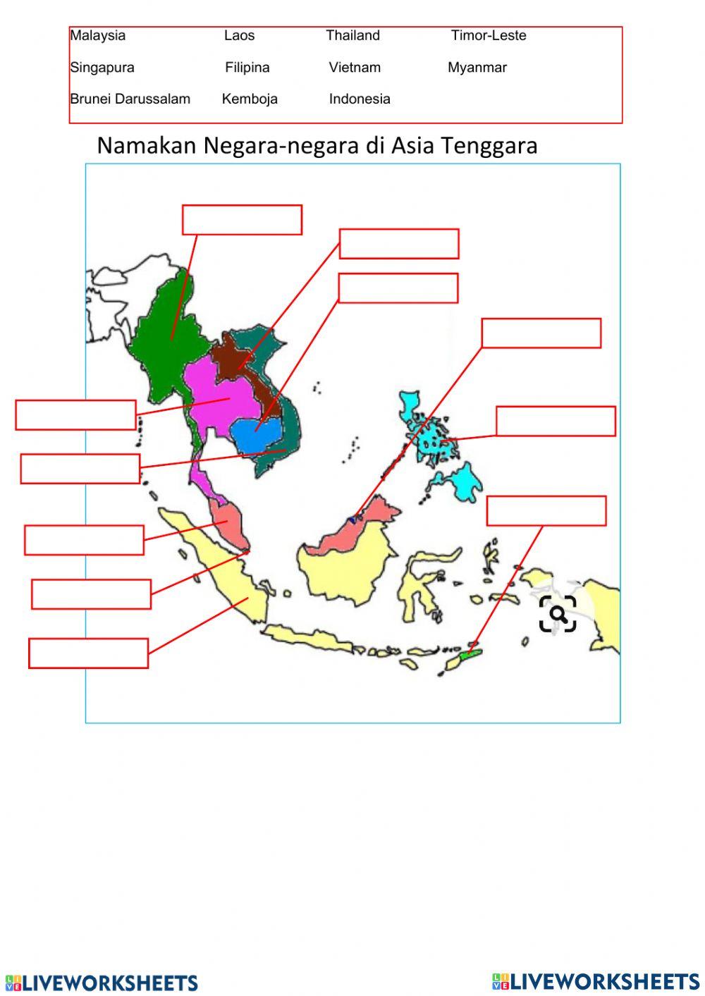 Peta Asia Tenggara