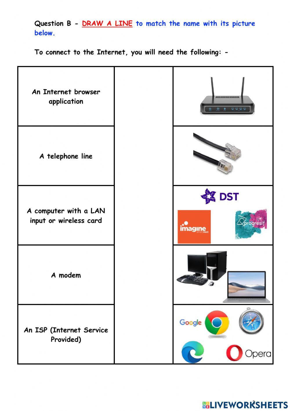 Revision - year 3 internet