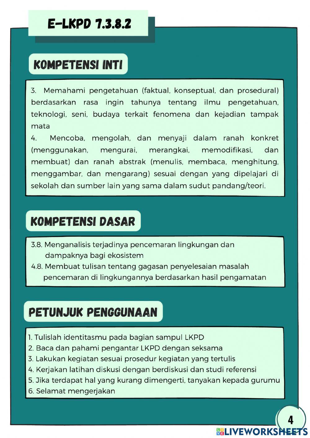 E-LKPD 7.3.8.2 Pencemaran Air