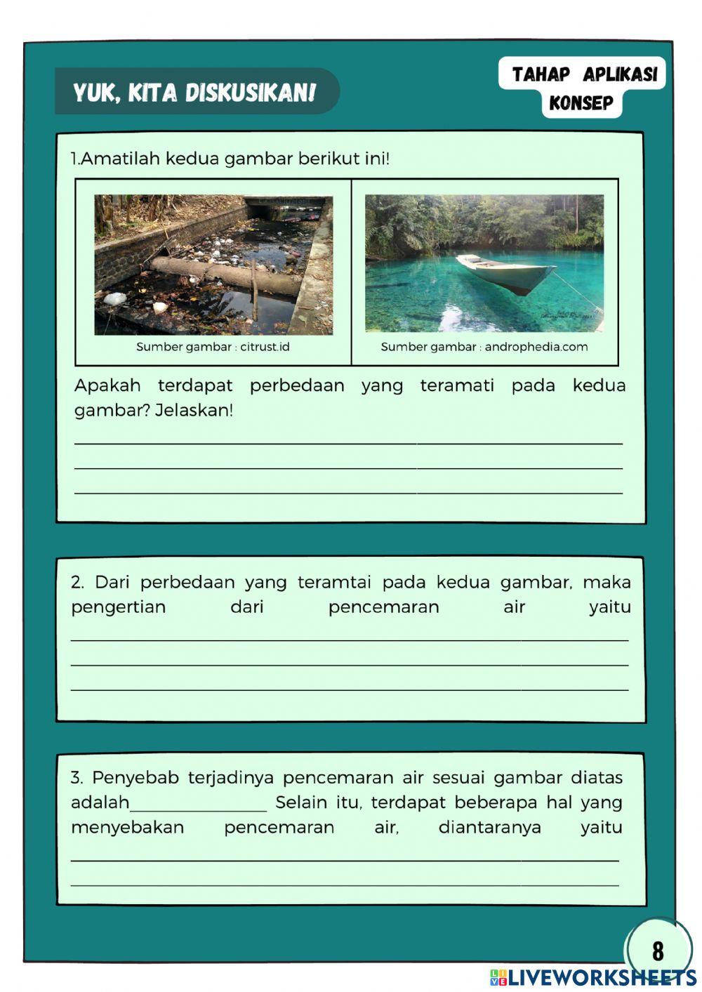 E-LKPD 7.3.8.2 Pencemaran Air