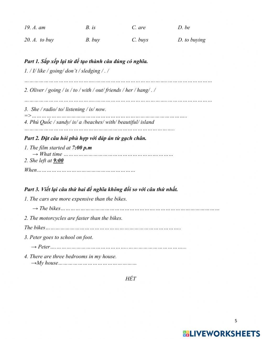 DE ON THI GIUA KY - ANH 6 (Ms. Bùi)