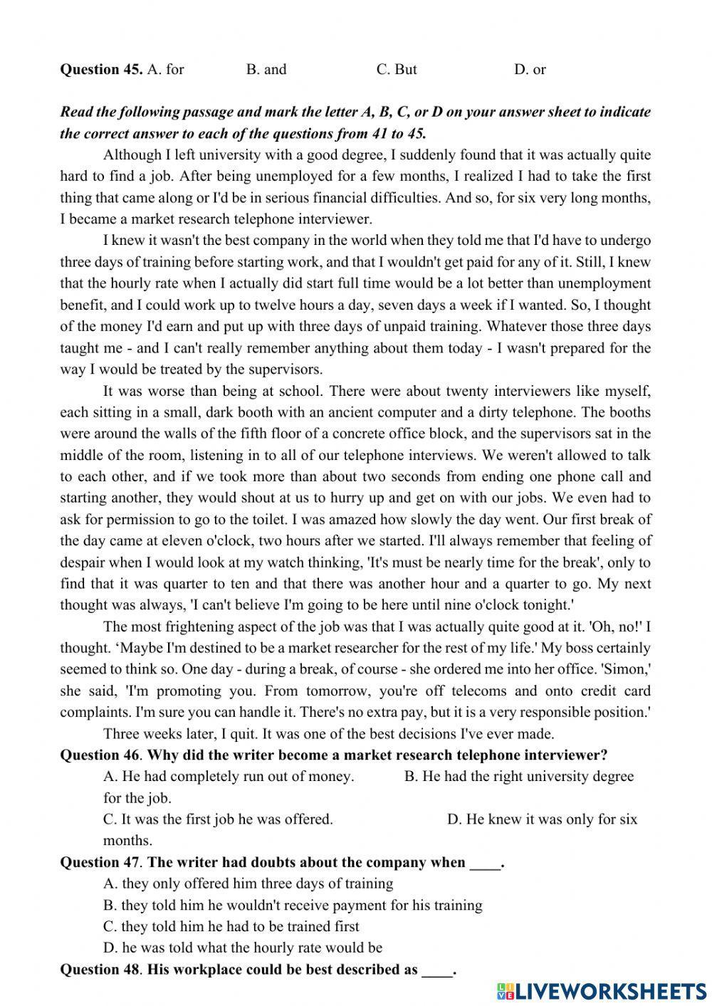 Sample test for 2nd term EXAM – grade 12 (NO1)