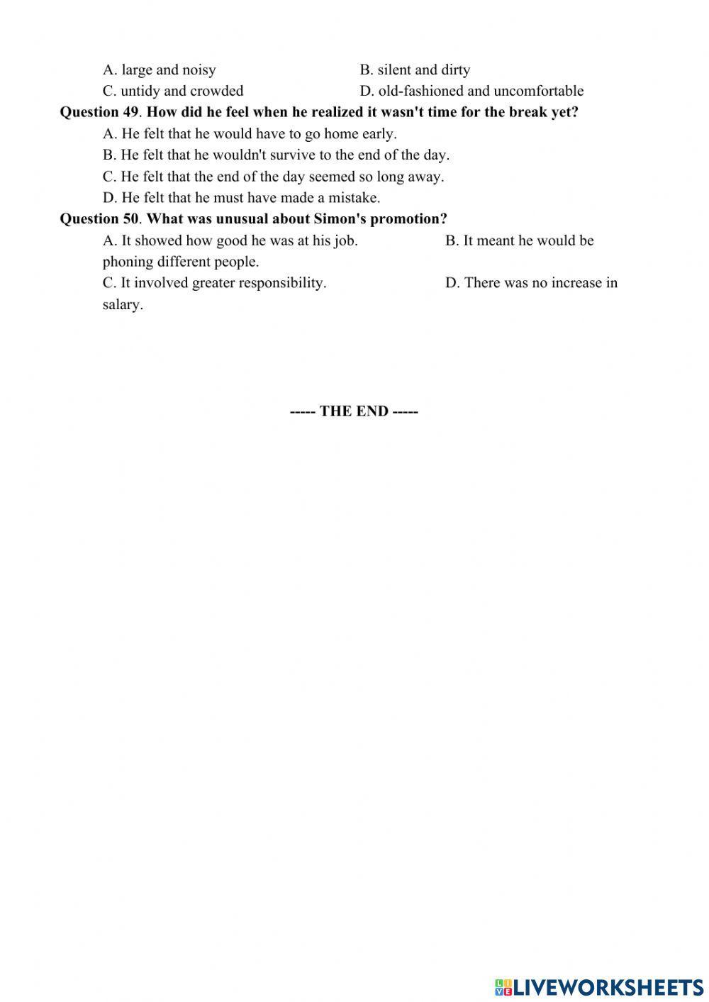 Sample test for 2nd term EXAM – grade 12 (NO1)