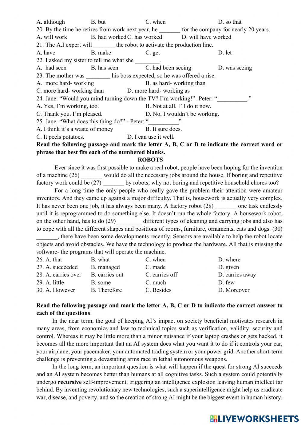 Sample test for 2ND term EXAM – grade 11 (NO2)