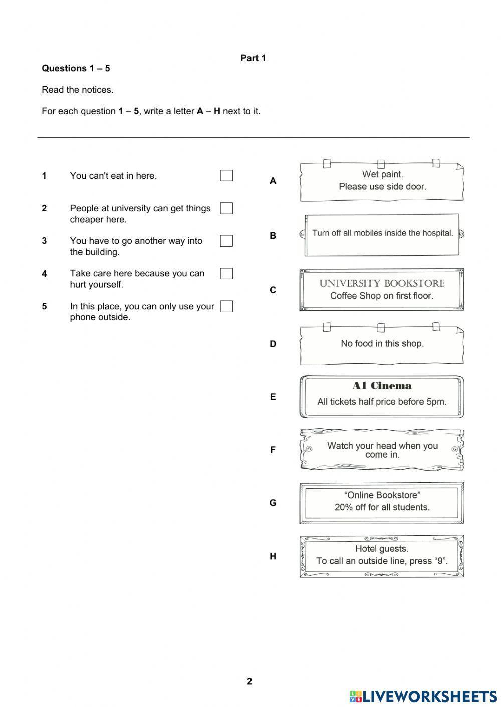 Empower a2 read… | Free Interactive Worksheets | 1952724