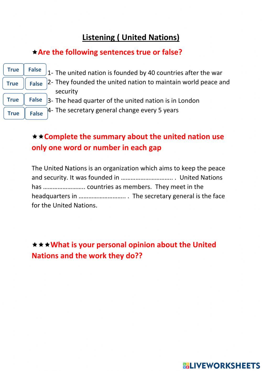 Listening ( united nations )