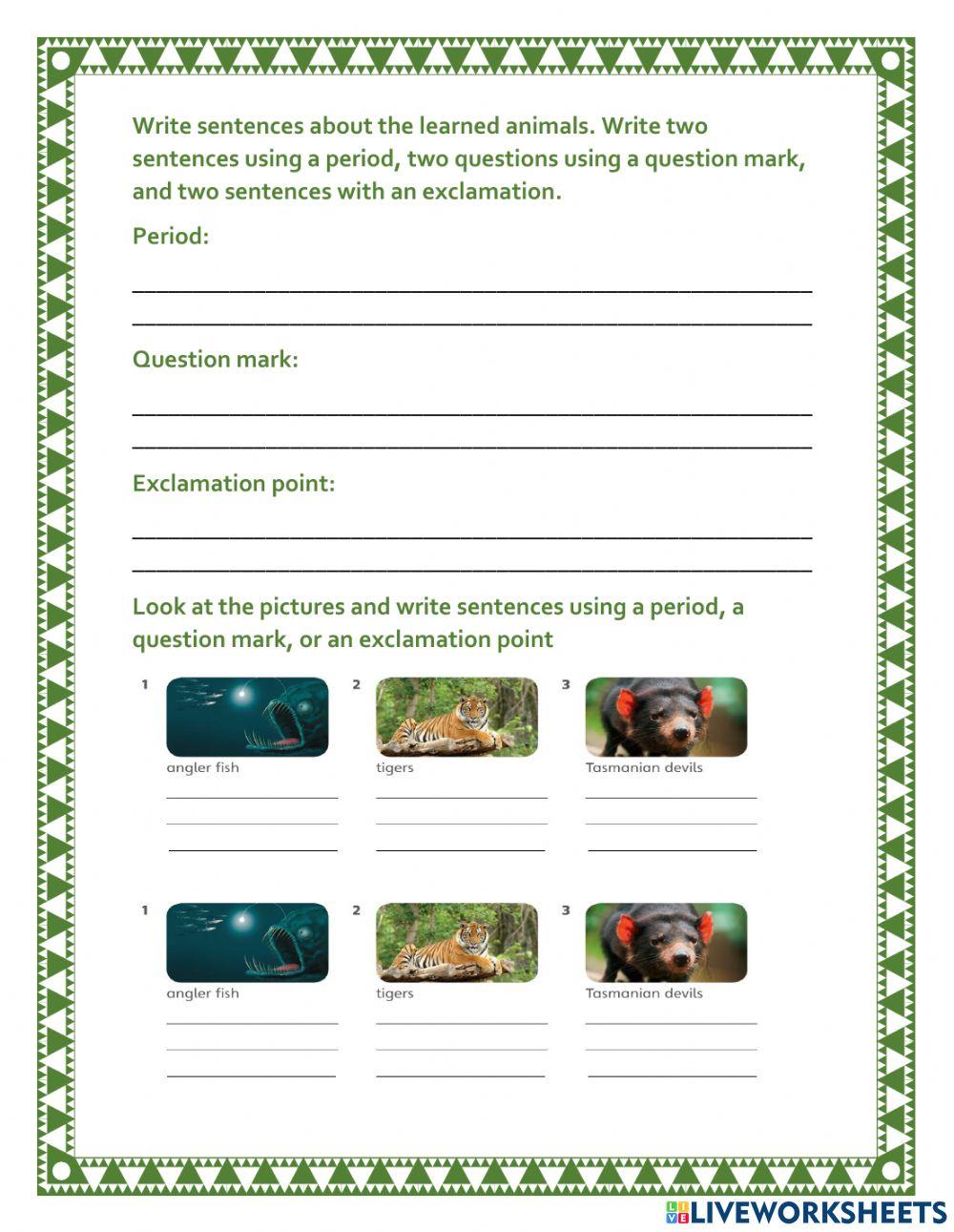 Weird and Wild Animals (End Marks)