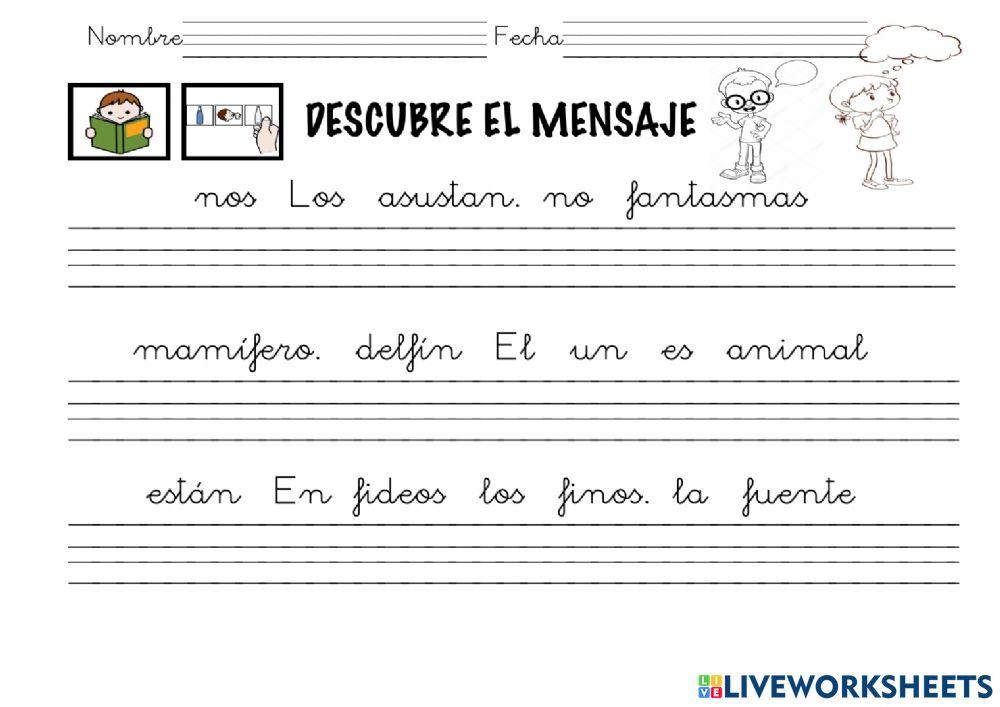 Descubre el mensaje con la f