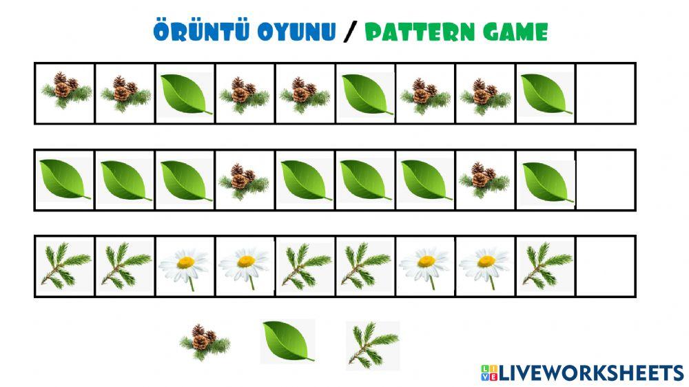 Örüntü oyunu-pattern game