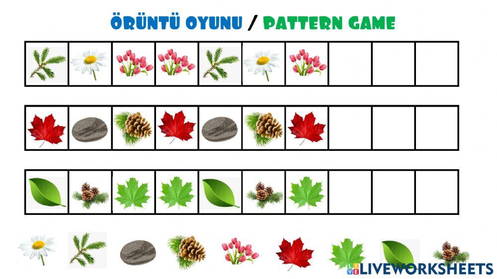Örüntü oyunu-pattern game