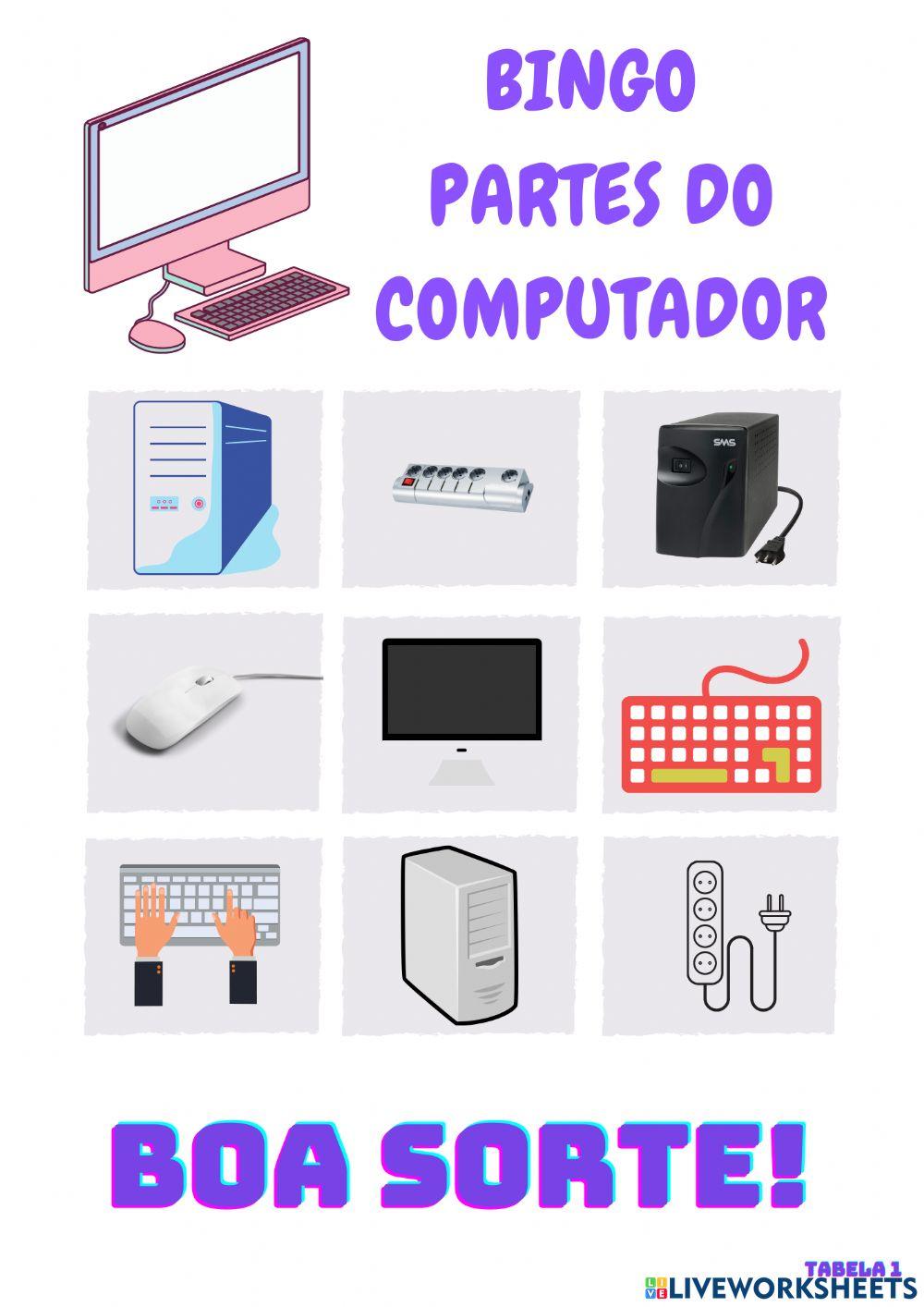 Bingo computador - cartela 1