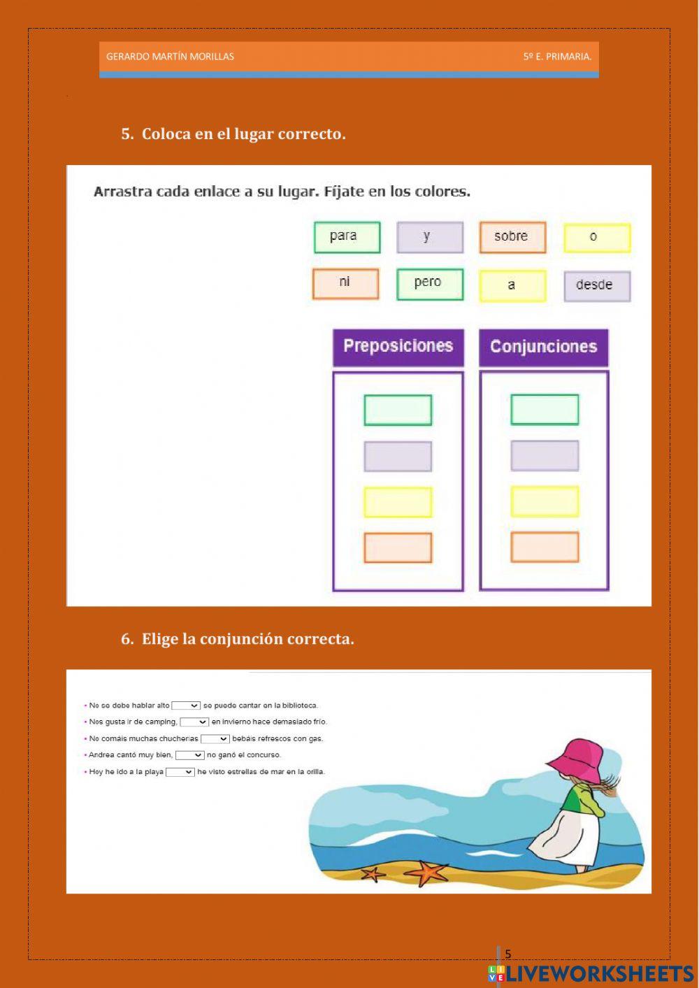 Taller de gramática. Ficha 9.