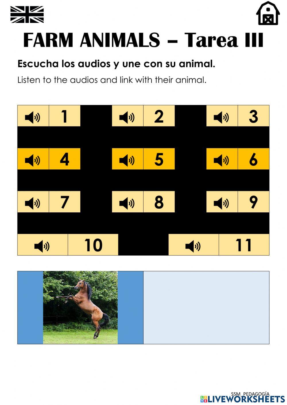 FARM ANIMALS - Tarea 3
