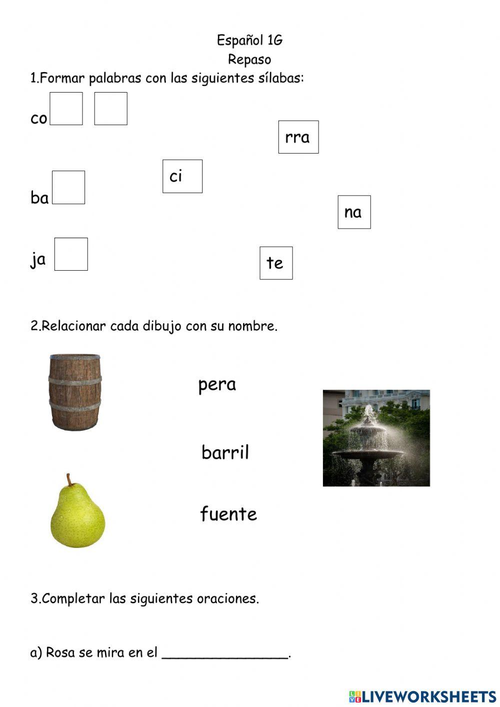 Español1G-Tarearepaso-Marzo 22