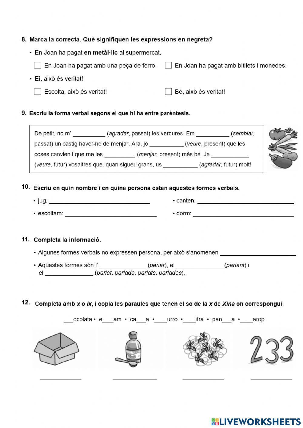 I Examen Català temes 7 i 8