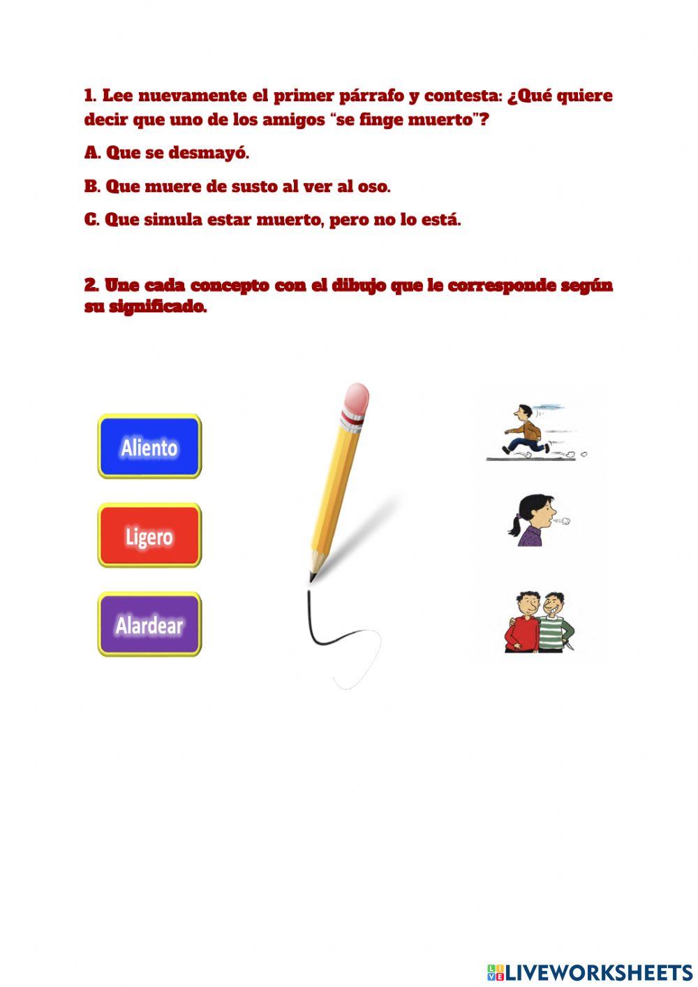 Los dos amigos y el oso