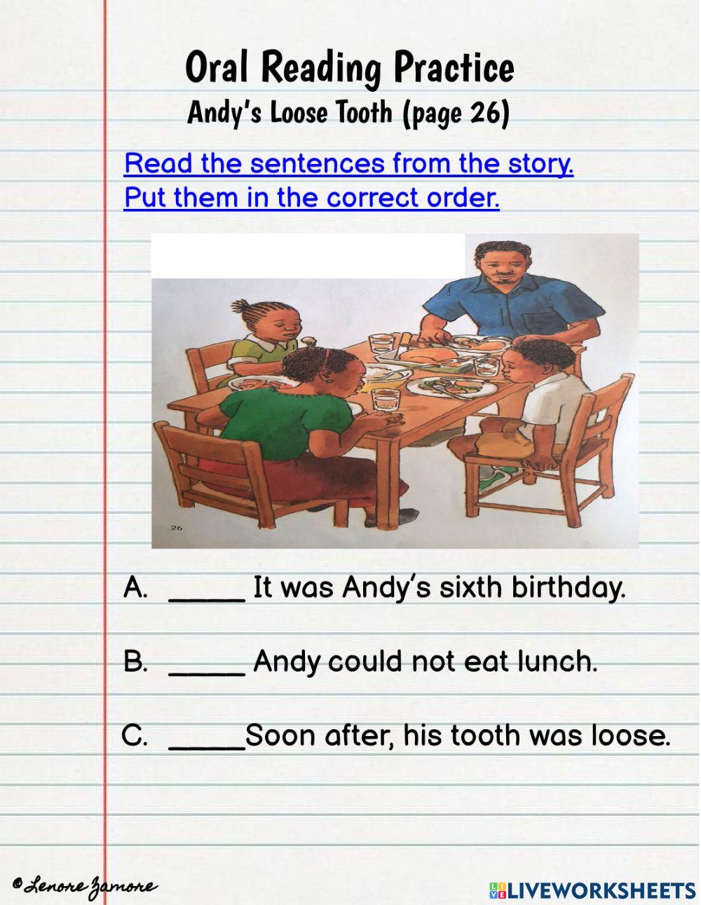 Oral Reading Practice