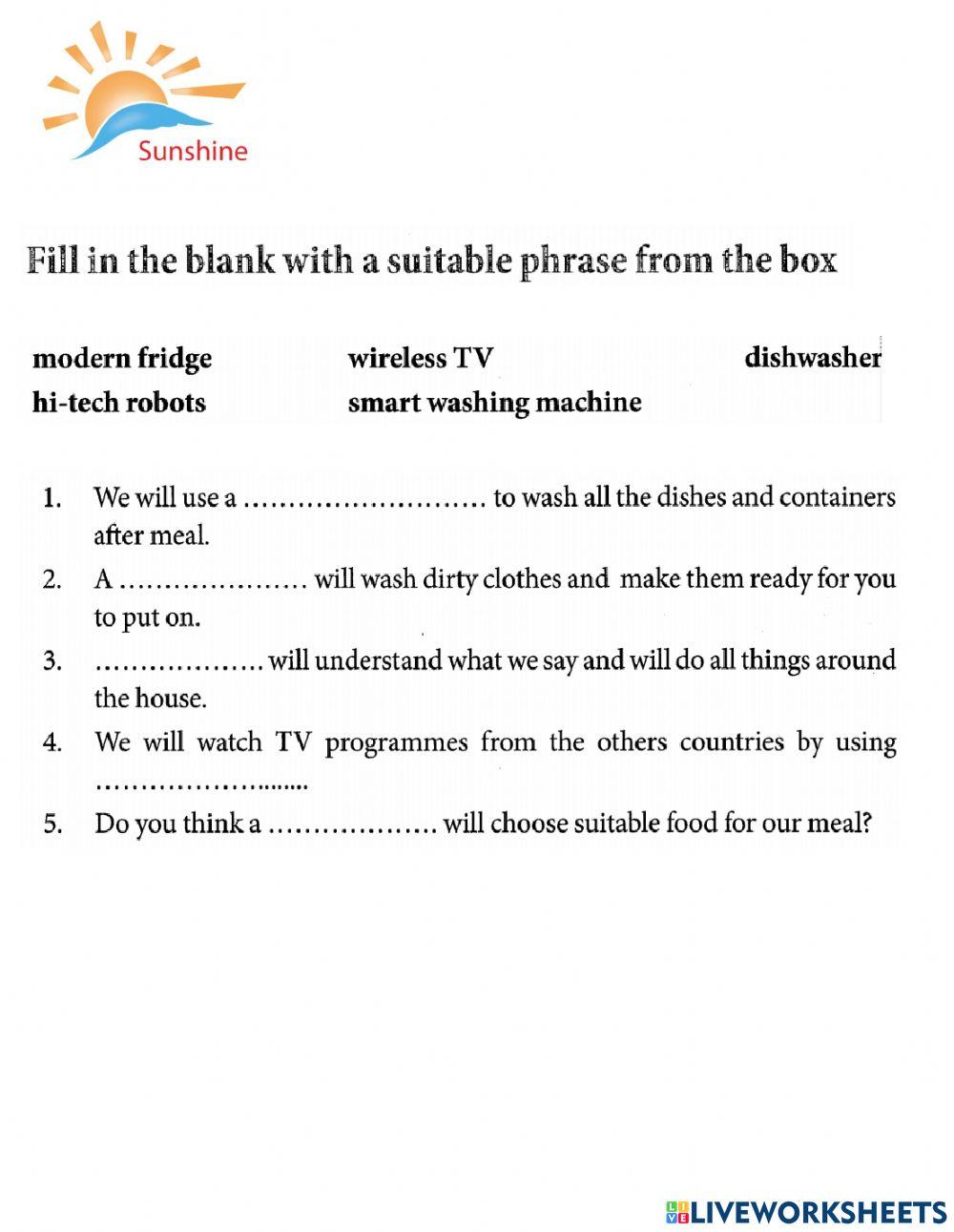 G6- U10 - Our home in the future - exe 2