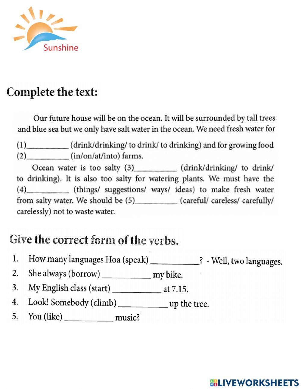 G6- U10 - Our home in the future - exe 2