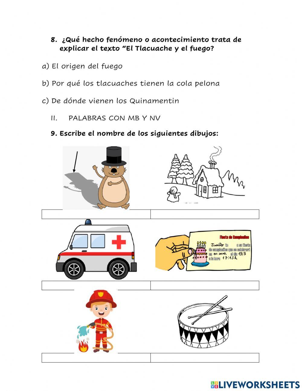 Ejercicios de refuerzo marzo