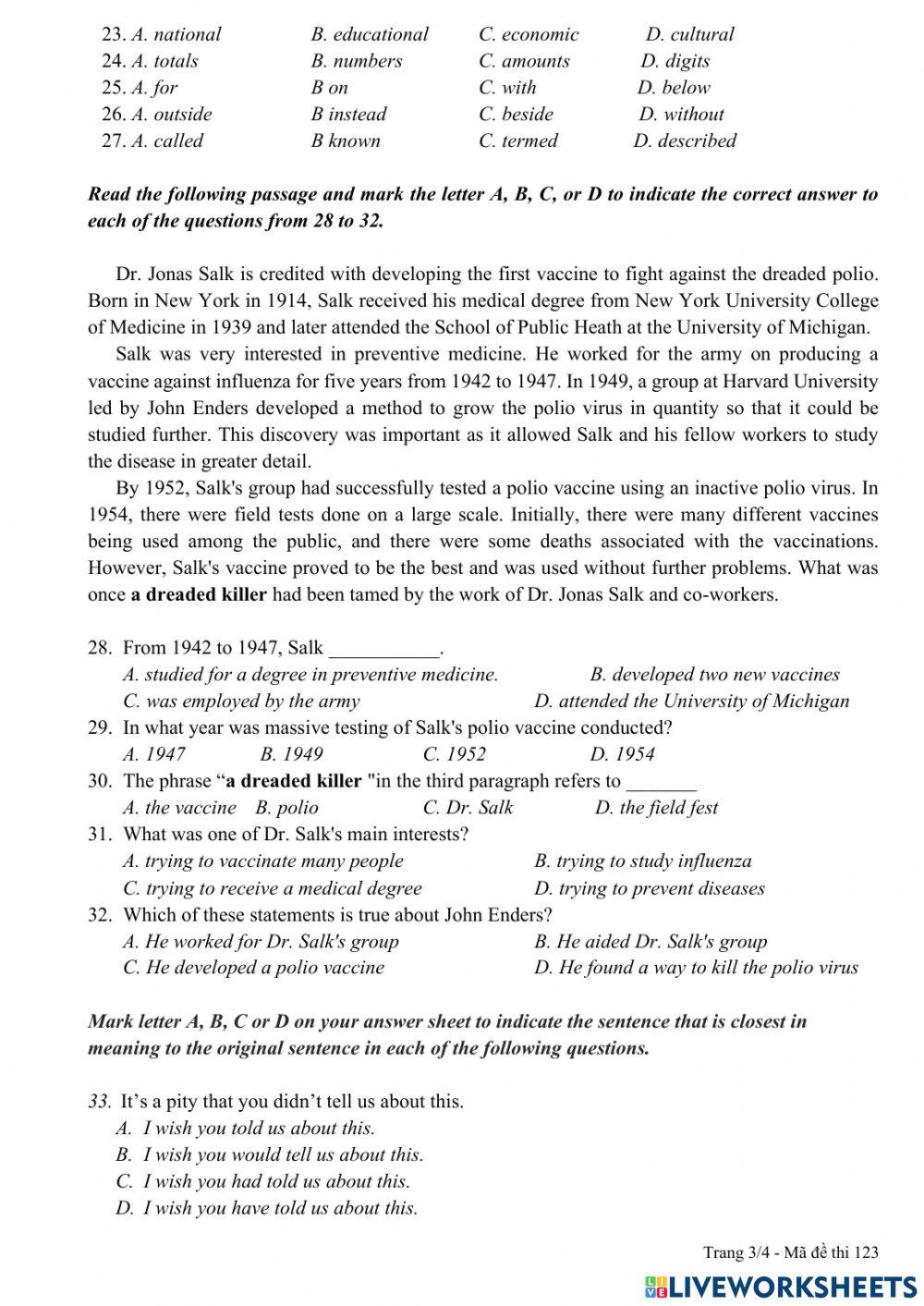 E9 - mock test cg 1 (19-20)