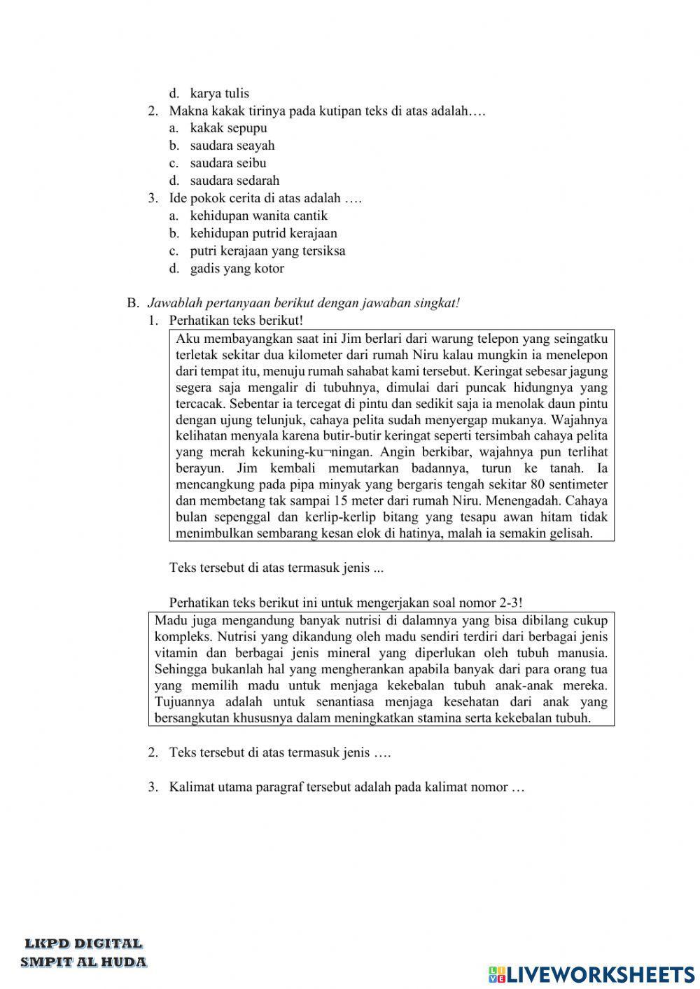 Unsur Buku Fiksi dan Nonfiksi