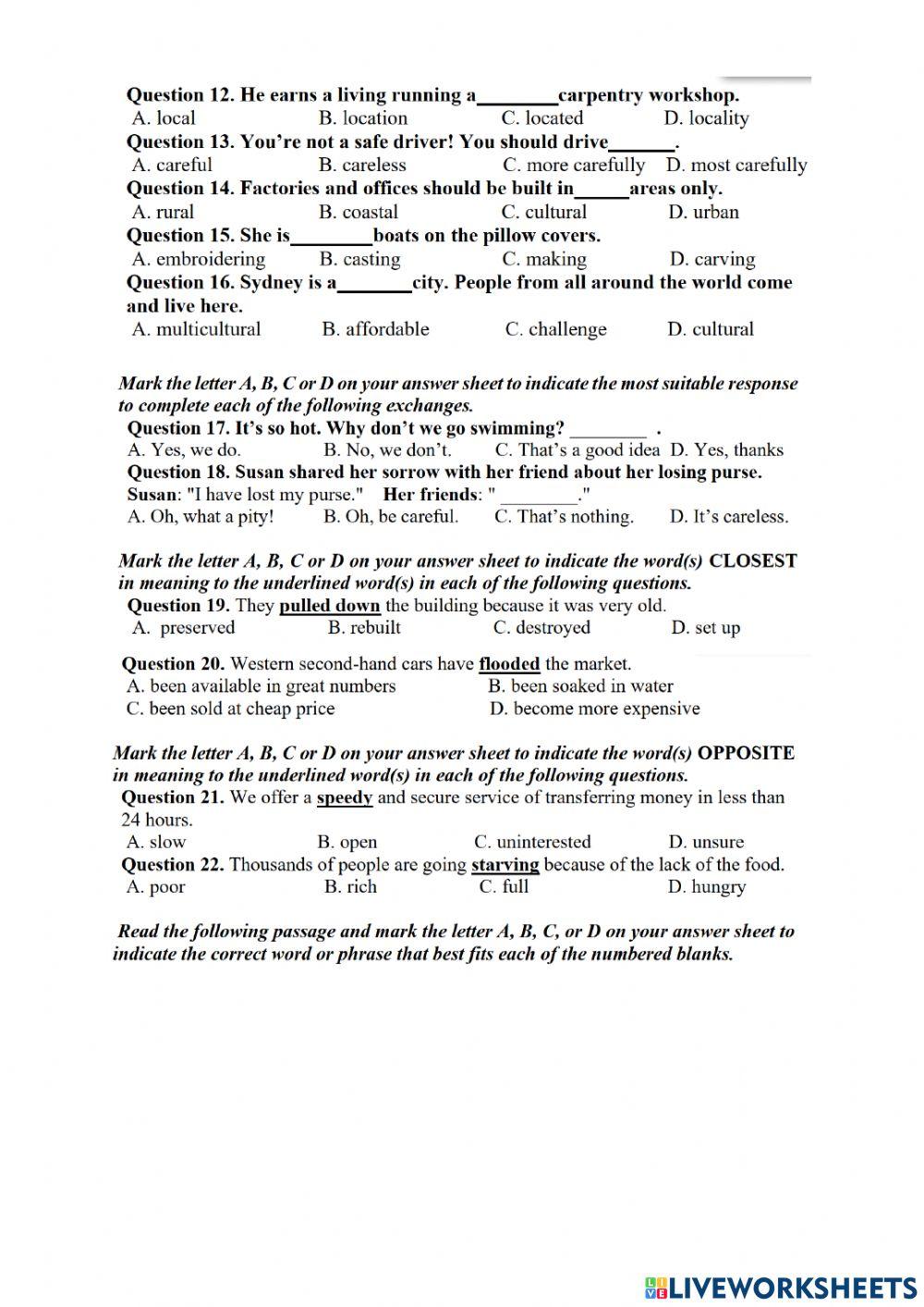 ĐE SỐ 16 thi vao 10
