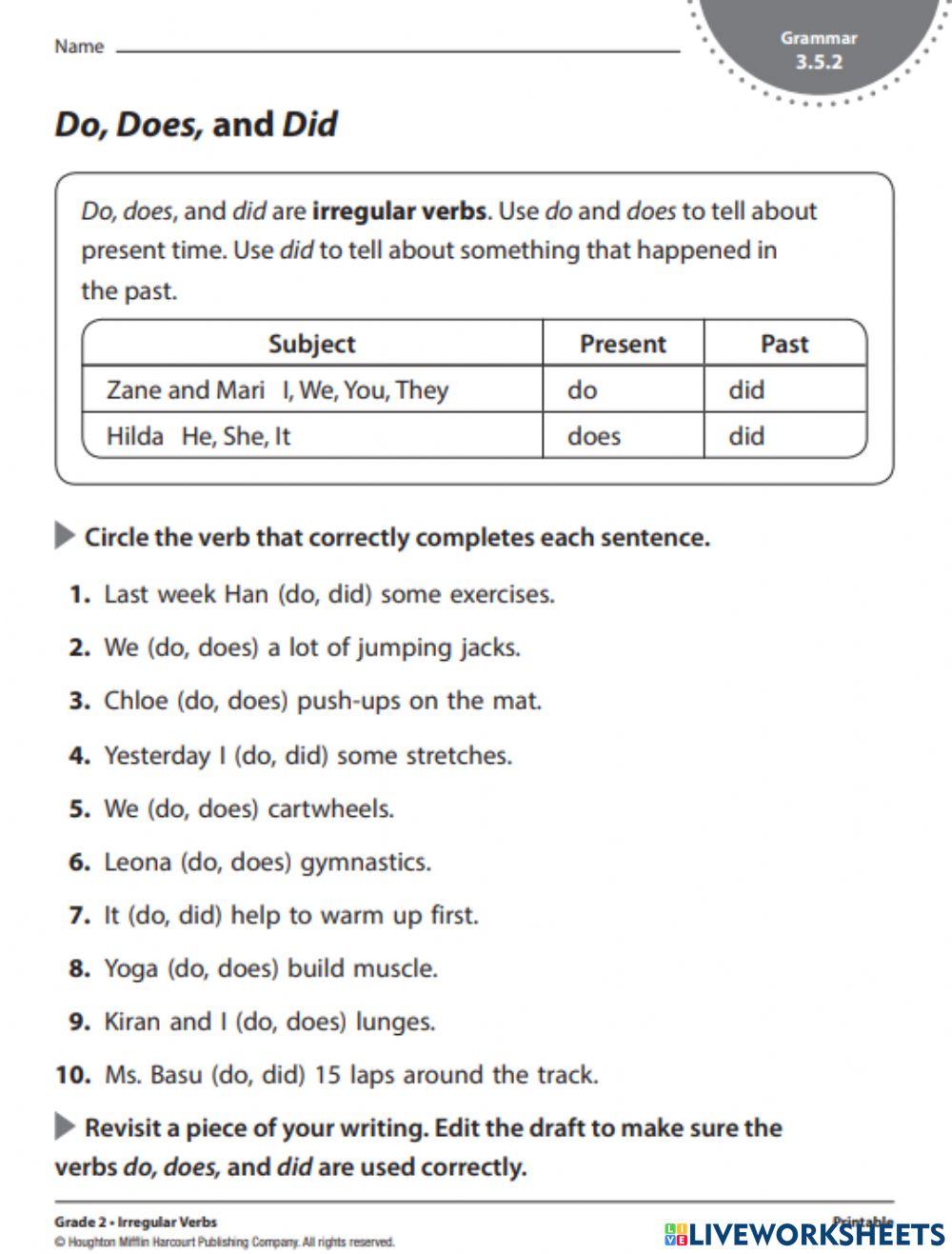 6853793 | Do, Does, and Did | Jaqueline Reyes