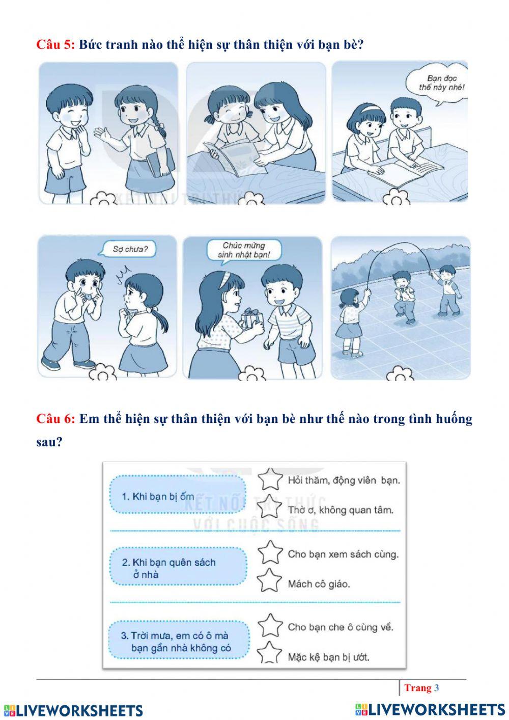 Khảo sát Đạo đức, HĐTN, TNXH