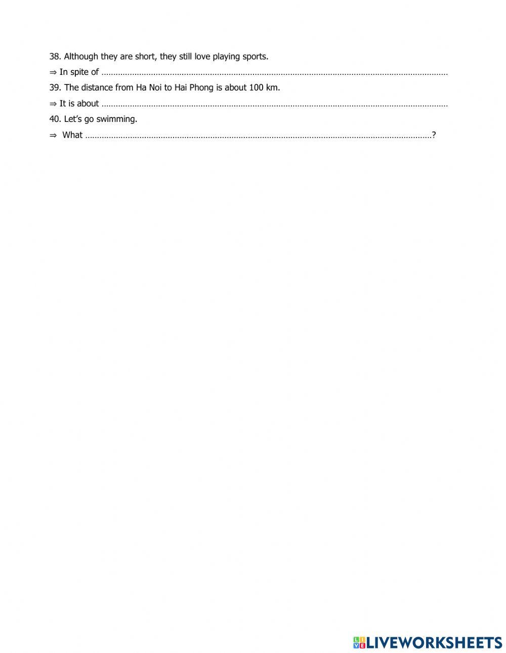 English Practice test