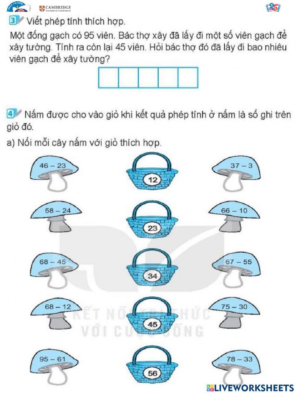 VBT Toán tiết 3 - tuần 28