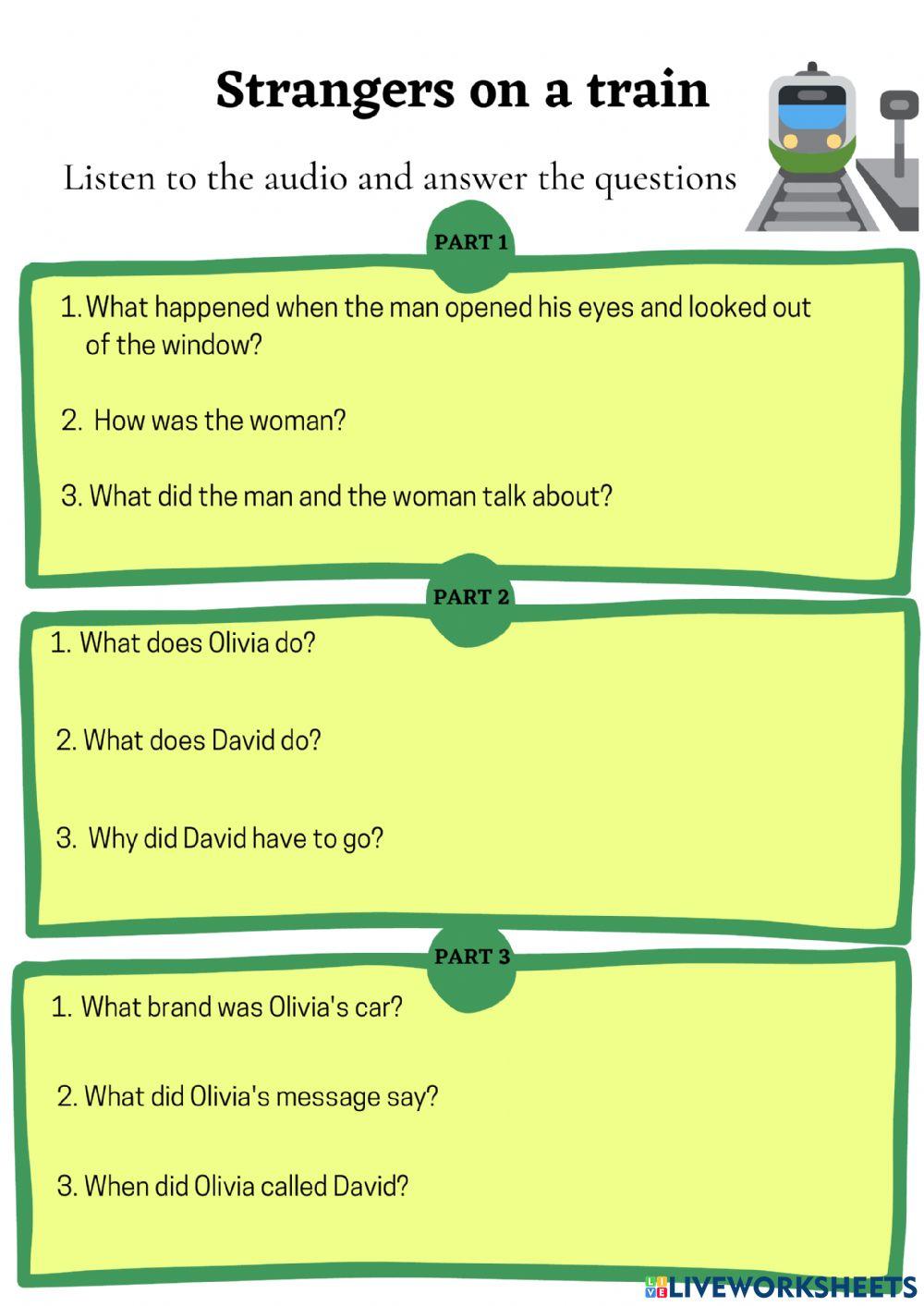 Strangers on a train