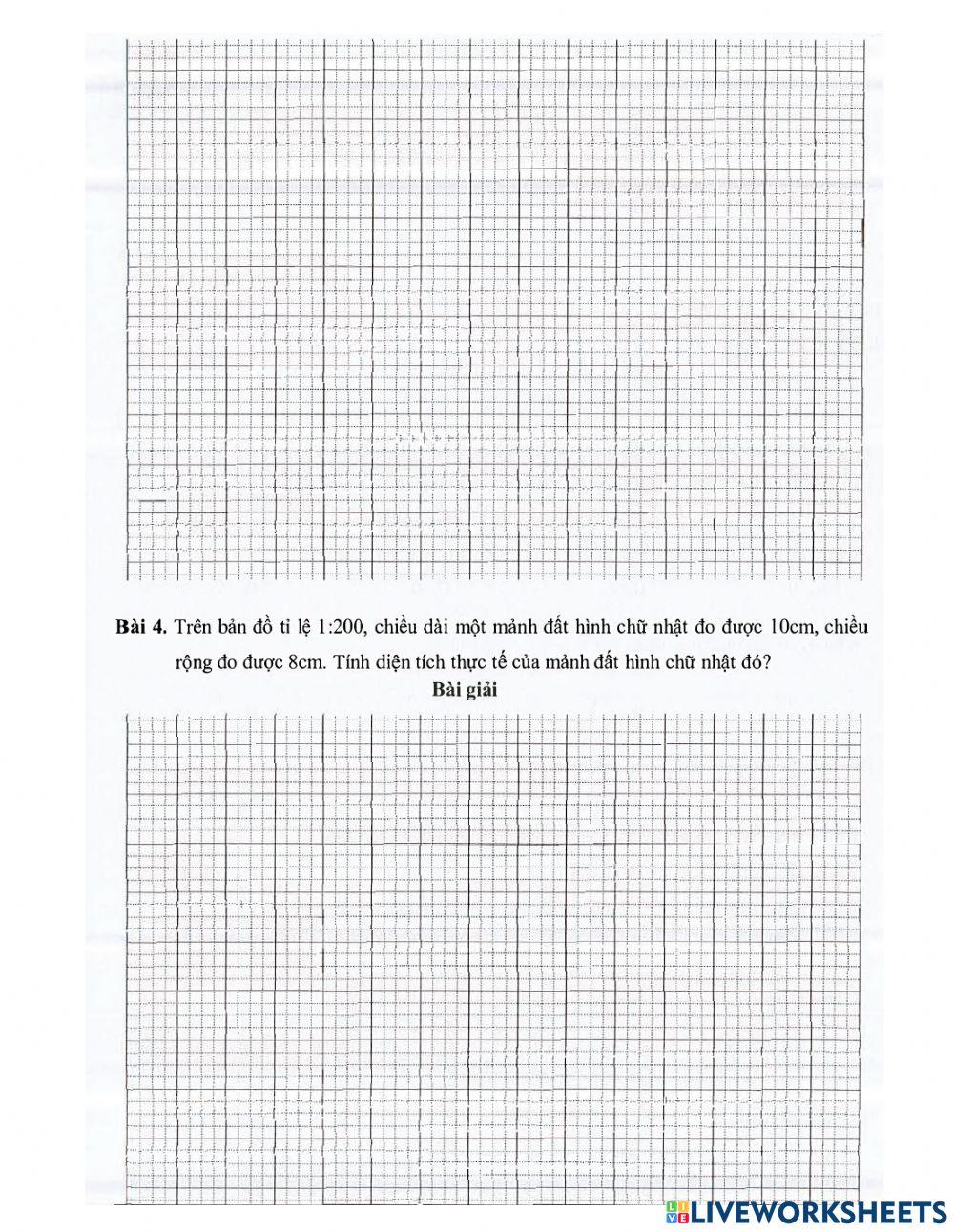 Toán 4 - Tuần 34 Bài tập