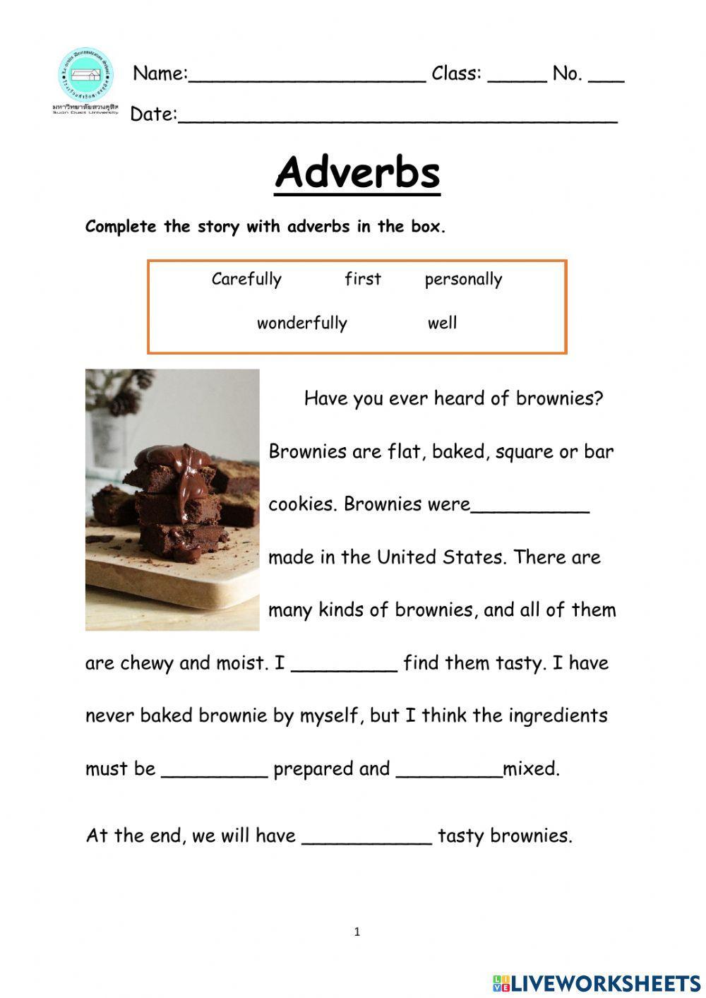 Adverbs reading