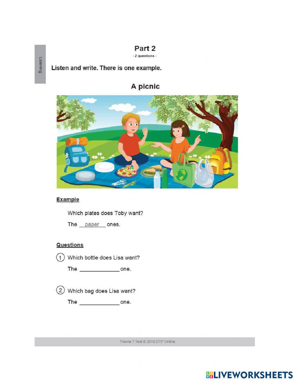 Thi giữa kì II - Listening