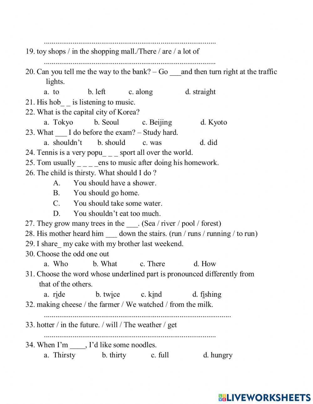 Luyện Thi IOE lớp 5 cấp huyện 2021