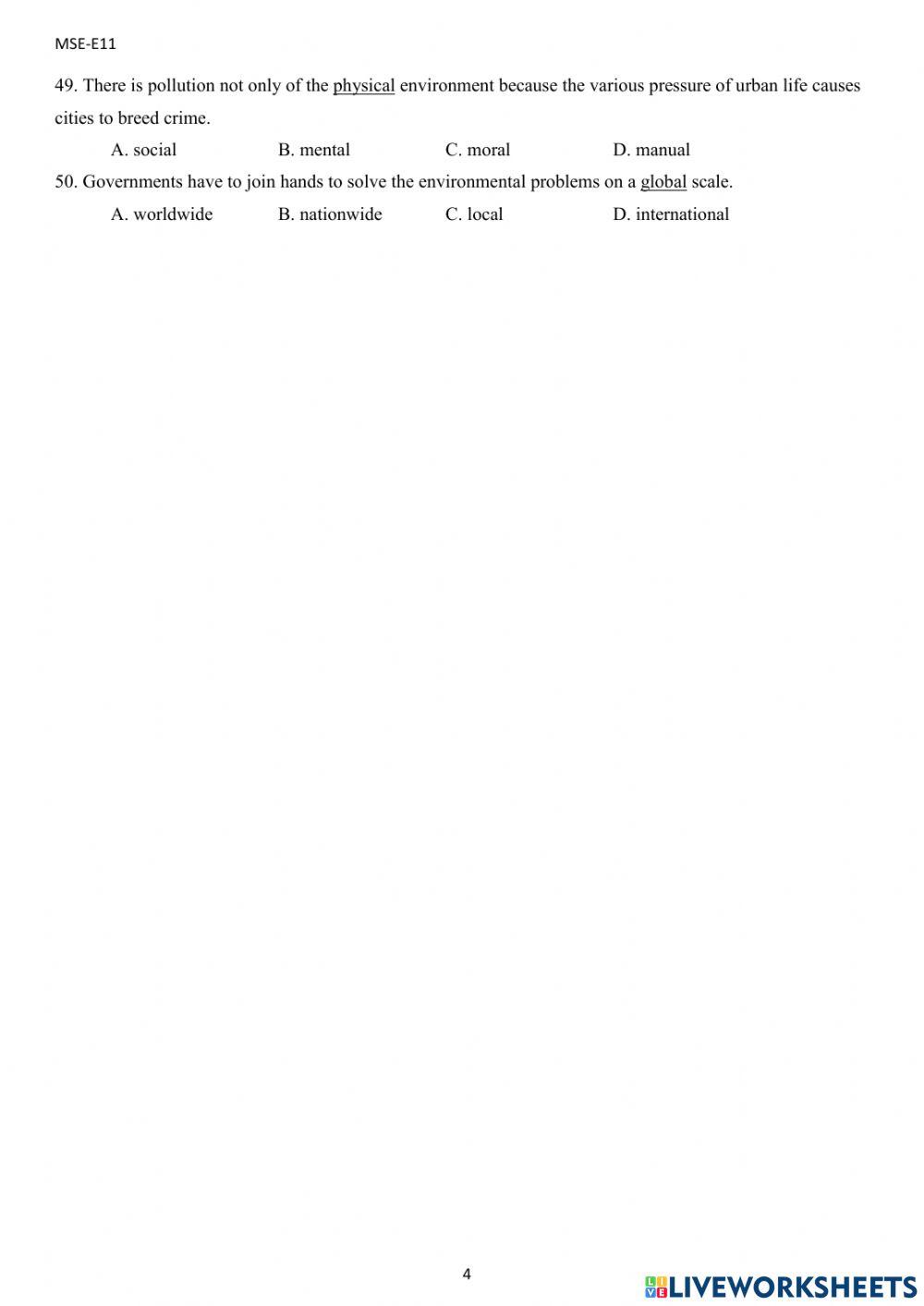 Unit 9. CITIES OF THE FUTURE