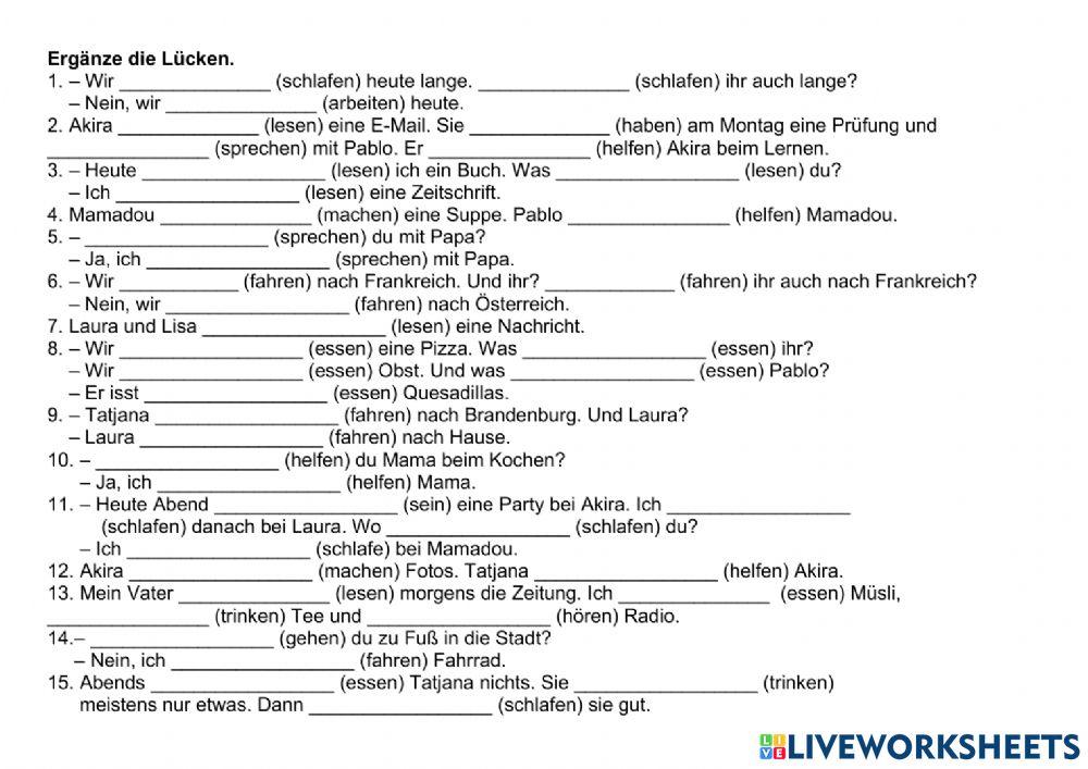 A1 Lek5 Starke Verben im Präsens 2