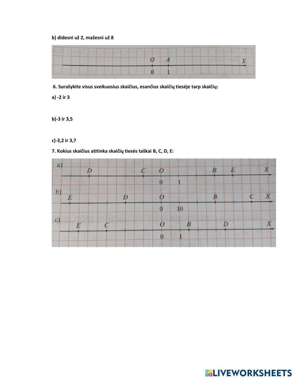 Teigiami ir neigiami skaičiai