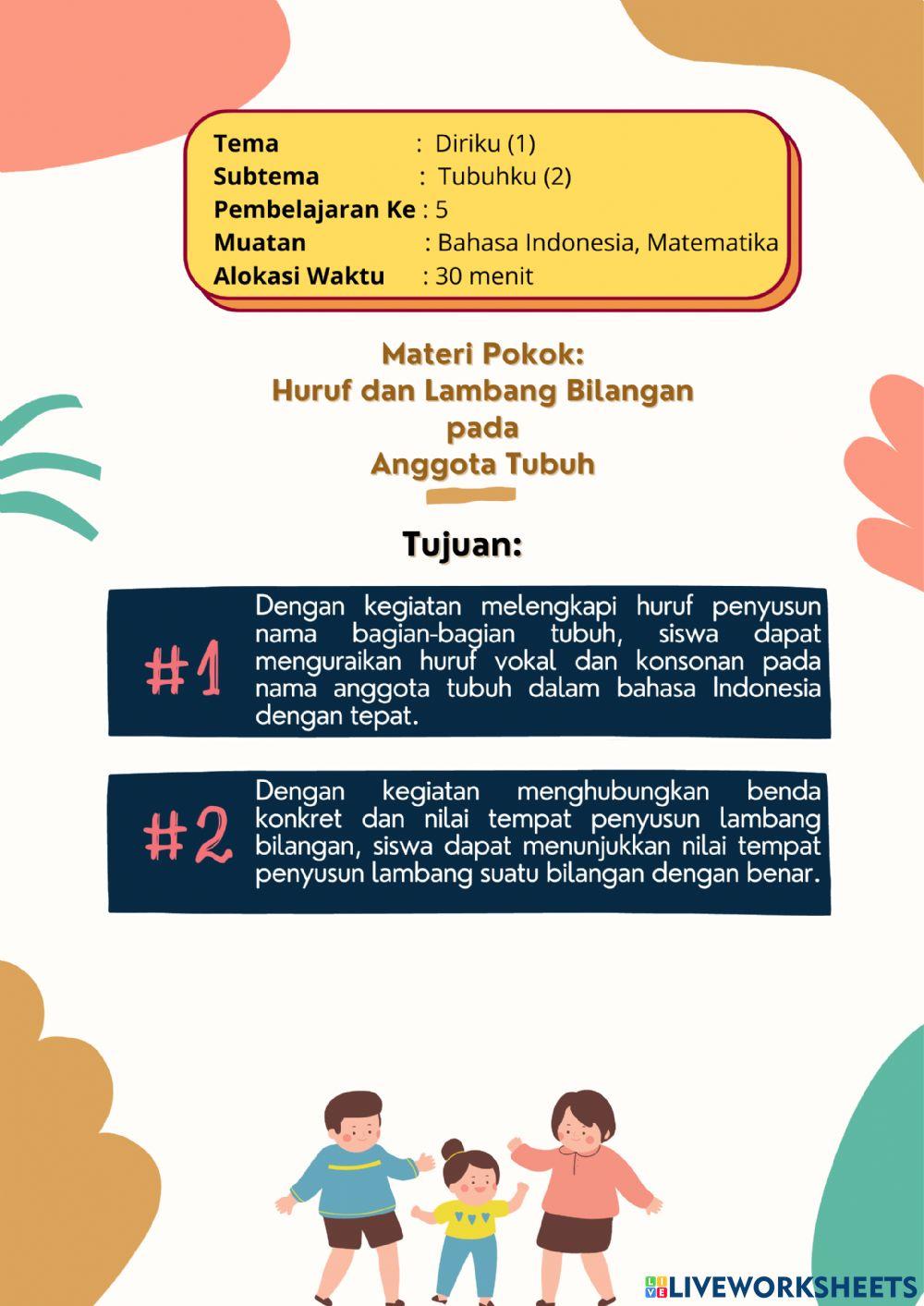 Lkpd kelas i tema 1 subtema 2