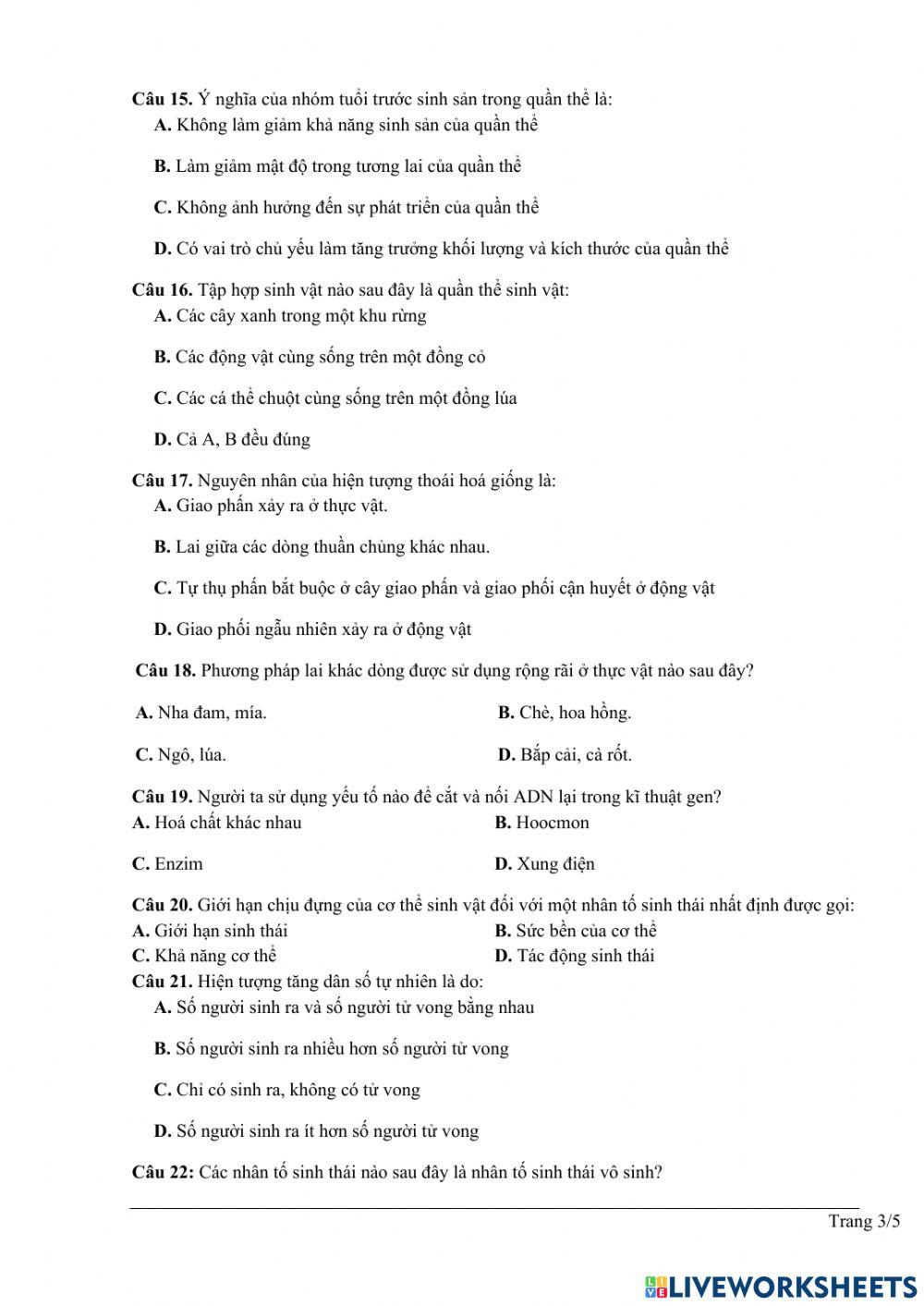 Kiểm tra giữa kì 2