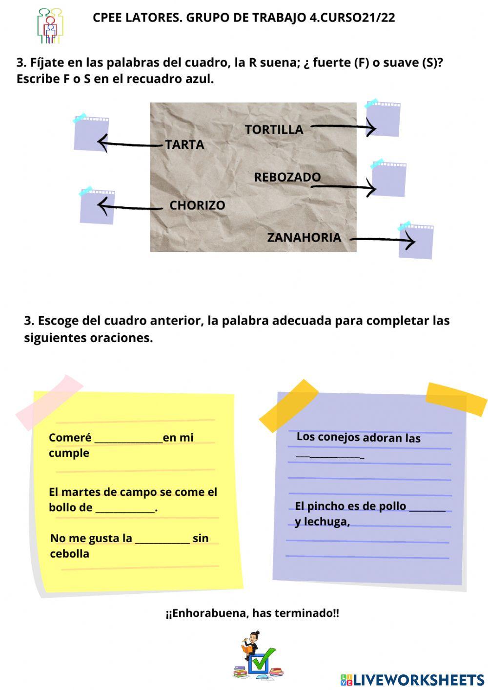Reglas ortográficas r- rr