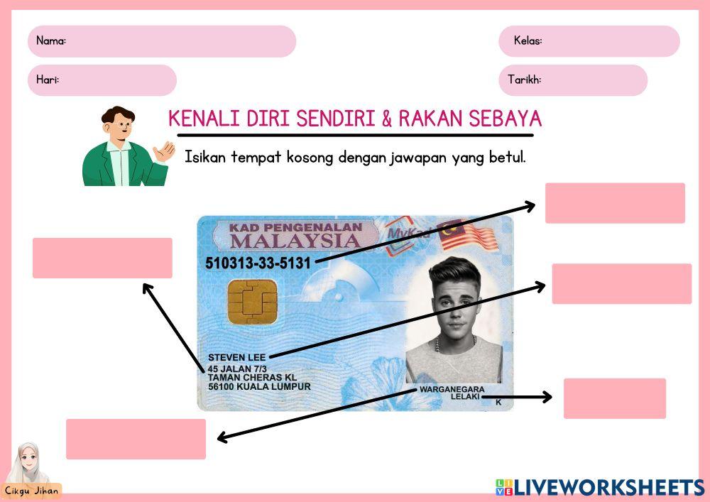 Kenali Diri Sendiri & Rakan Sebaya