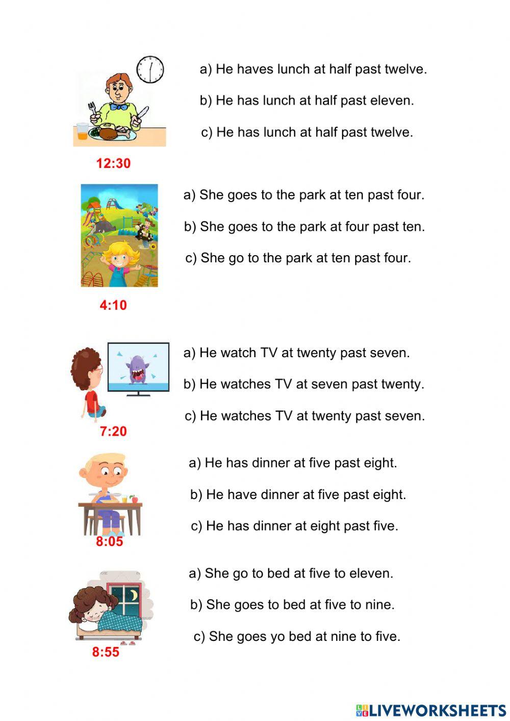 Daily routines I 4º Daily routines I 4º