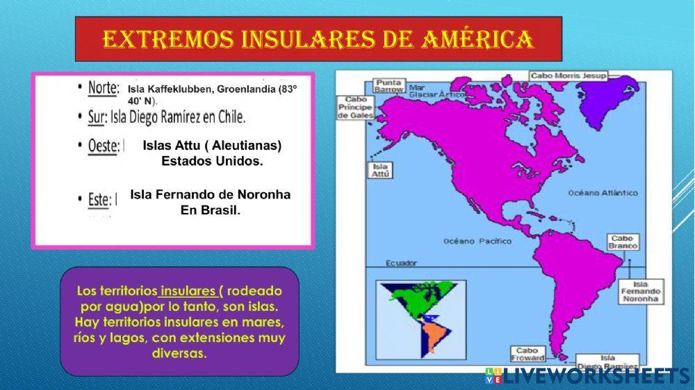 Ubicación matemática de américa