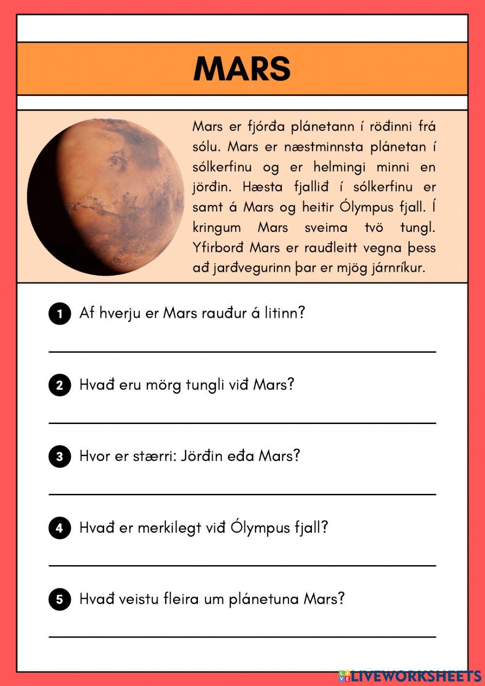 Lesskilningur - Stjörnufræði