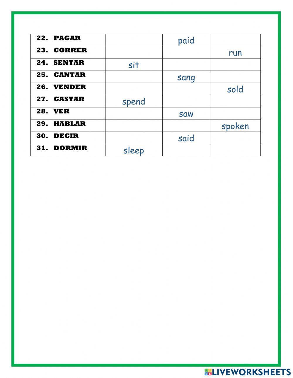 VERBS 1
