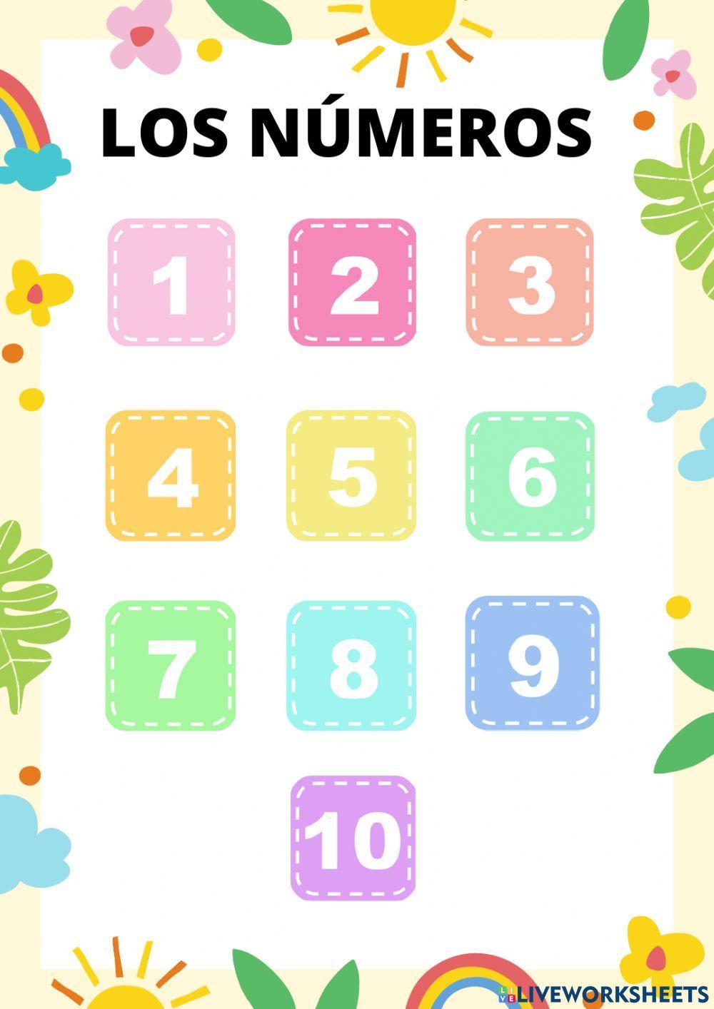 Los números del 1 al 10